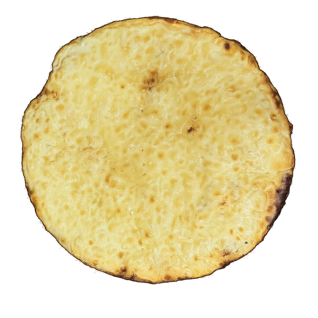 Spezial Brot, vollflächig mit goldgelb überbackenem Käse